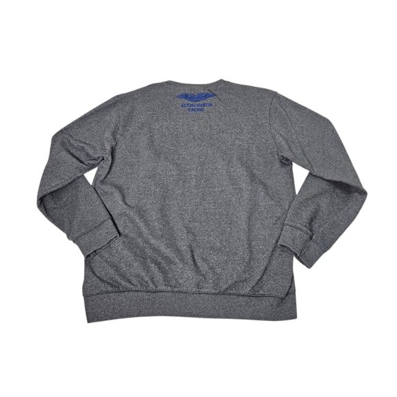 Aston Martin Racing Hackett Sweatshirt Sweater Shirt Embroidered Mens Large Gray - Picture 4 of 8